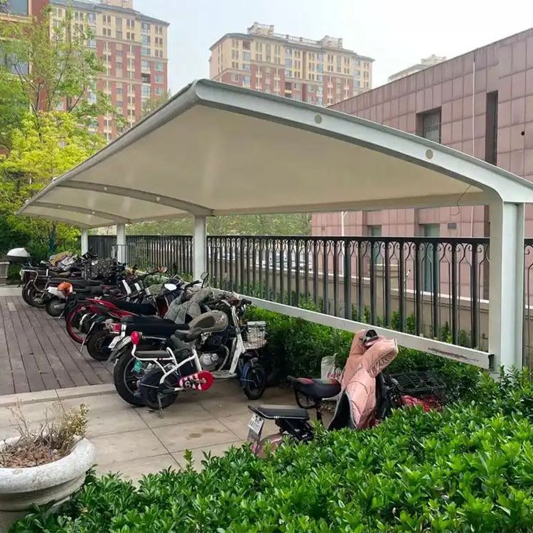 玉环市膜结构电动车棚